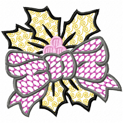 Ribbions And Bows Embroidery Design 6